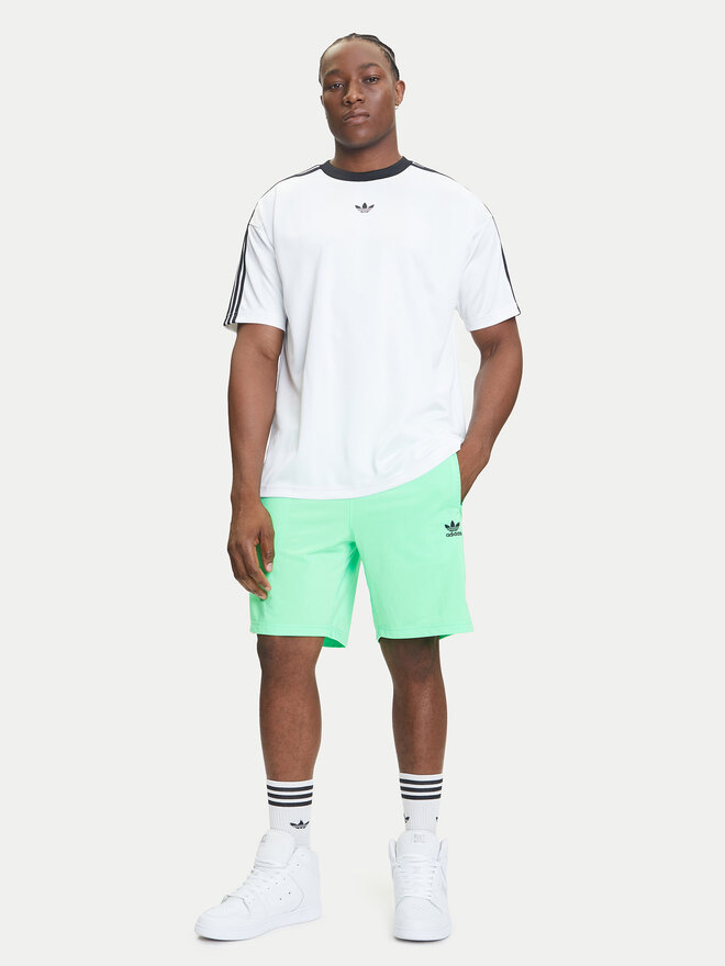 adidas adidas Marškinėliai adicolor Jacquard JW5877 Balta Loose Fit