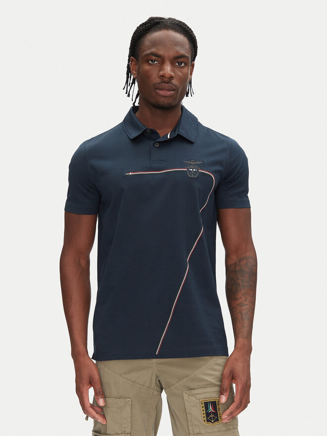Aeronautica Militare Aeronautica Militare Polo 251PO1862J682 Azul marino Regular Fit