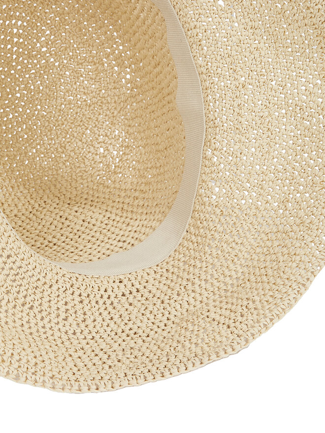Calvin Klein Klobouk Calvin Klein Wide Brim Straw Bucket Hat K60K612914 Béžová