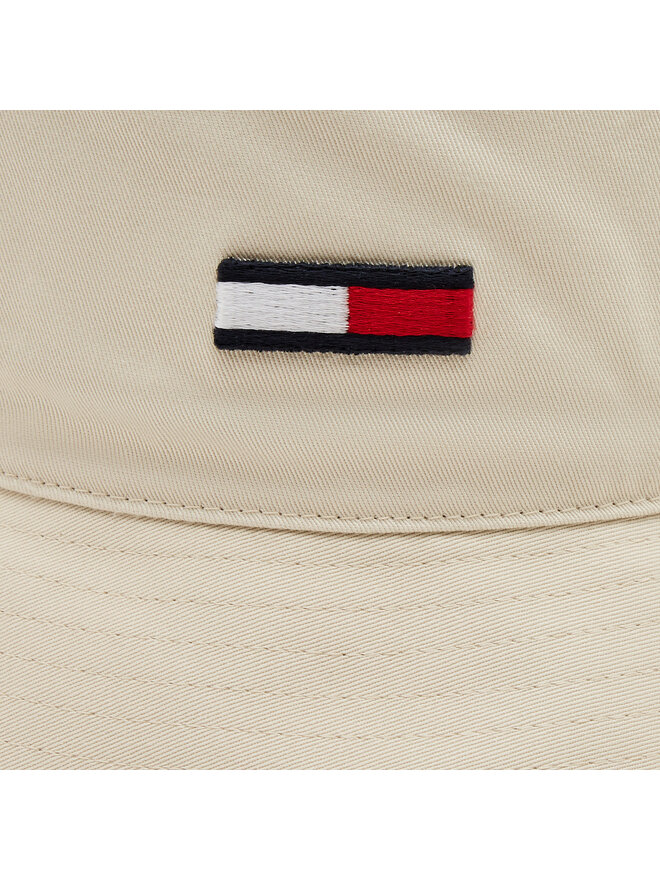 Tommy Jeans Klobouk Tommy Jeans Tjm Elongated Flag Bucket Hat AM0AM11697 Écru