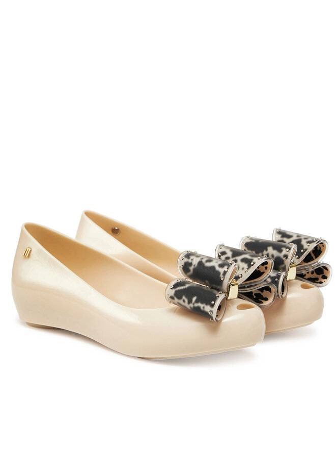 Melissa Ballerine Melissa Melissa Ultragirl Classic Bow Ad 35965 Beige