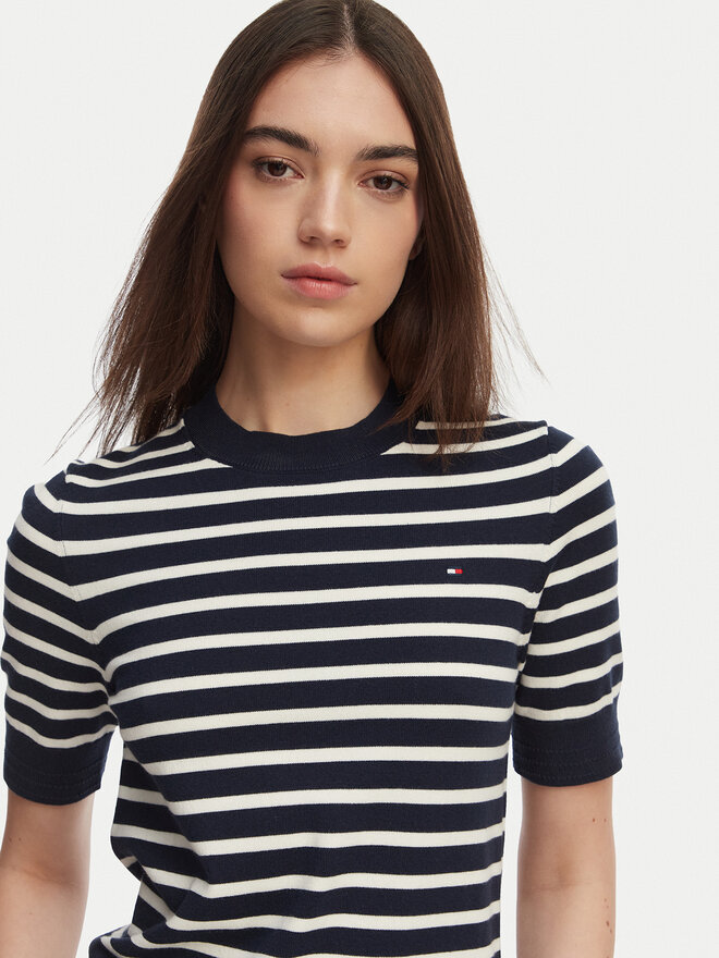 Tommy Hilfiger Tommy Hilfiger Pullover WW0WW49705 Dunkelblau Slim Fit