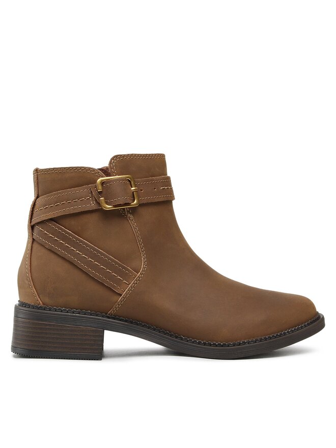 Clarks Členková obuv Clarks Maye Strap 261680794 Hnedá