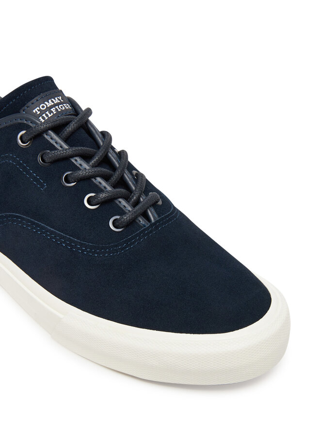 Tommy Hilfiger Tenisice Tommy Hilfiger Hi Vulc Low Oxford Suede FM0FM05401 Tamnoplava