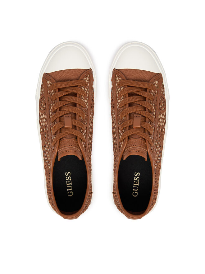 Guess Sneakers aus Stoff Guess FLJCR2 FAP12 Hellbraun