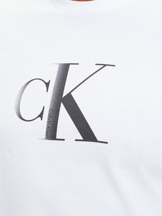 Calvin Klein Jeans Calvin Klein Jeans T-Shirt Center Monogram LV04RC857G Λευκό Regular Fit