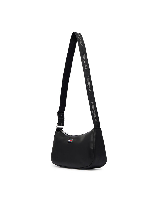 Tommy Jeans Handtasche Tommy Jeans Tjw Daily Elevated Shoulder Bag AW0AW19041 Schwarz