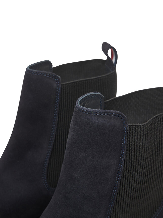 Tommy Hilfiger Klassische Stiefeletten Tommy Hilfiger Flag Boot FW0FW08780 Dunkelblau