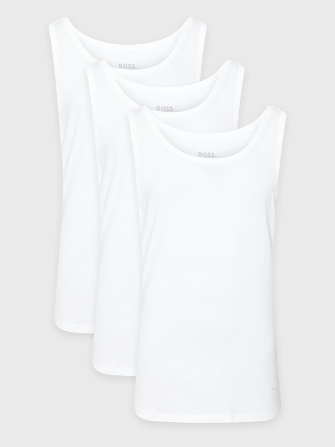 BOSS Boss 3er-Set Tank-Tops 50475278 Weiß Regular Fit