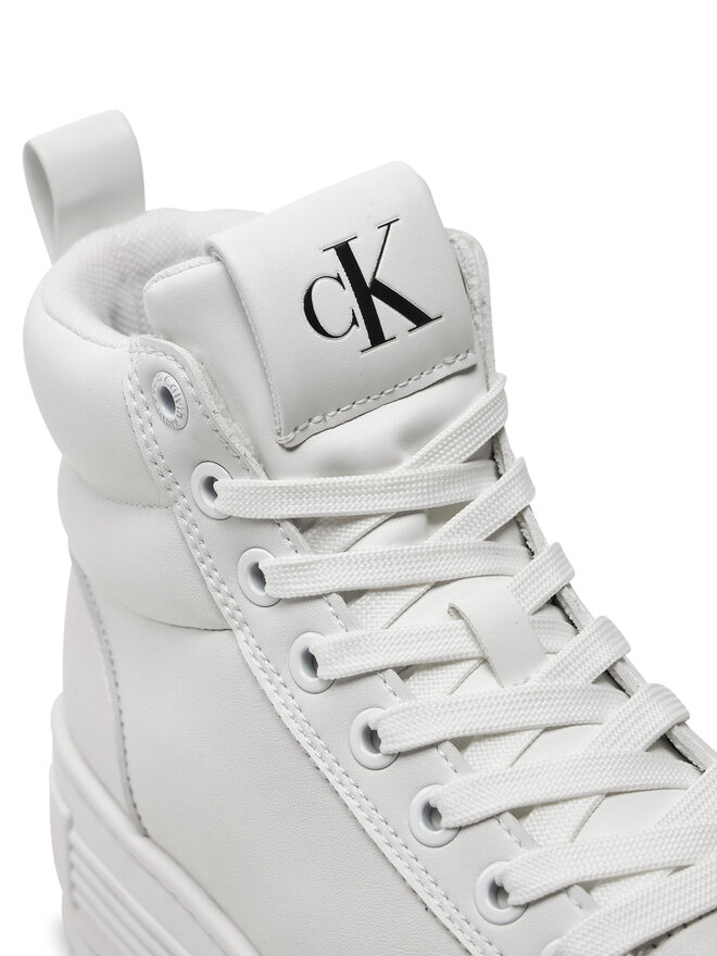 Calvin Klein Sneakers Calvin Klein Bold Platf Mid Oh Mg Lth YW0YW01583 Bianco
