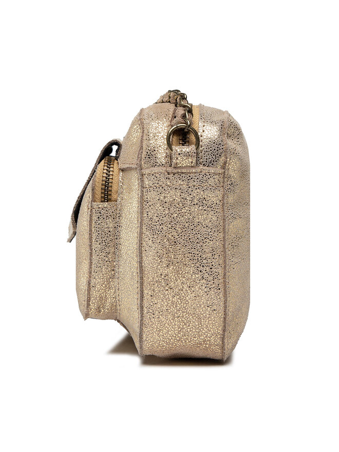 Pieces Handtasche Pieces Pcnaina Leather Cross Bocy Fc Noos 17063358 Goldfarben