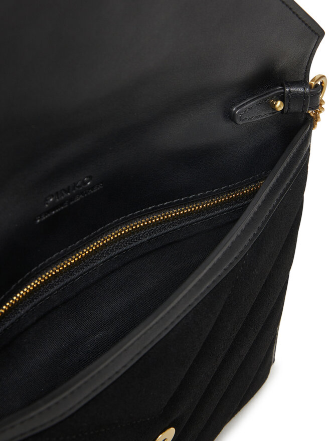 PINKO Handtasche PINKO Flat Purse Handle AI 25-26 PCPL 104820 A2JH Schwarz