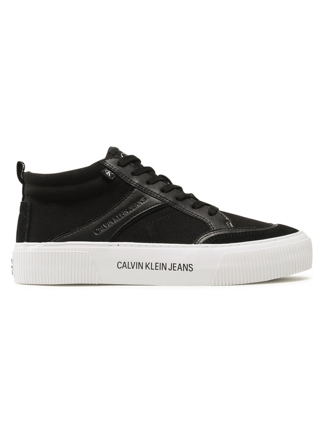 Calvin Klein Jeans Αθλητικά Calvin Klein Jeans Vulcanized Skate Mid Laceup Mix YM0YM00025 Μαύρο