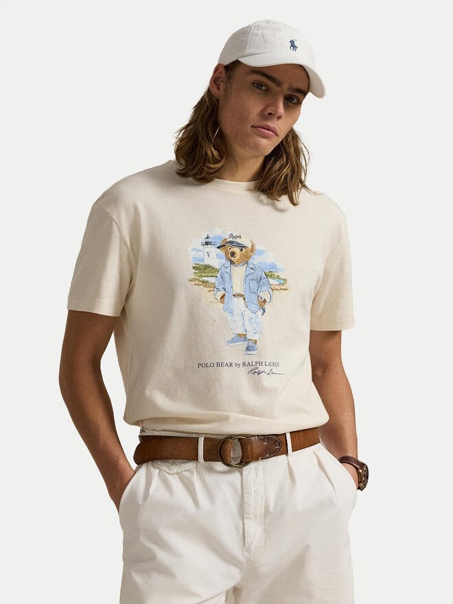 Polo Ralph Lauren Polo Ralph Lauren Футболка 710969630001 Бежевий Custom Slim Fit