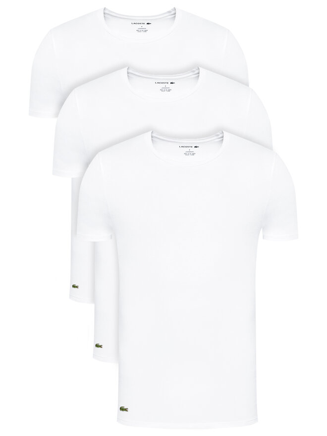 Lacoste Lacoste 3 db póló TH3321 Fehér Slim Fit