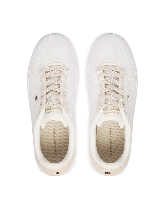 Tommy Hilfiger Sneakers Tommy Hilfiger Knit Cupsole FW0FW09289 Weiß