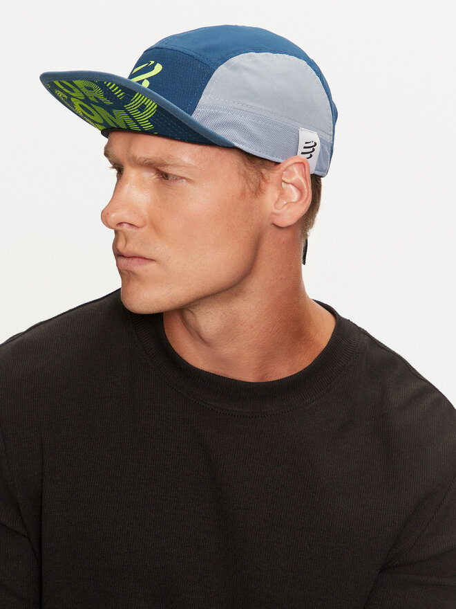 Compressport Шапка с козирка Compressport 5 Panel Light Cap CU00097B Син