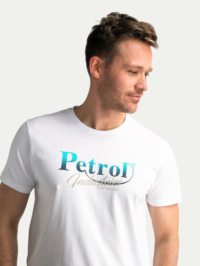 Petrol Industries Petrol Industries Футболка M-1040-TSR634 Білий Regular Fit