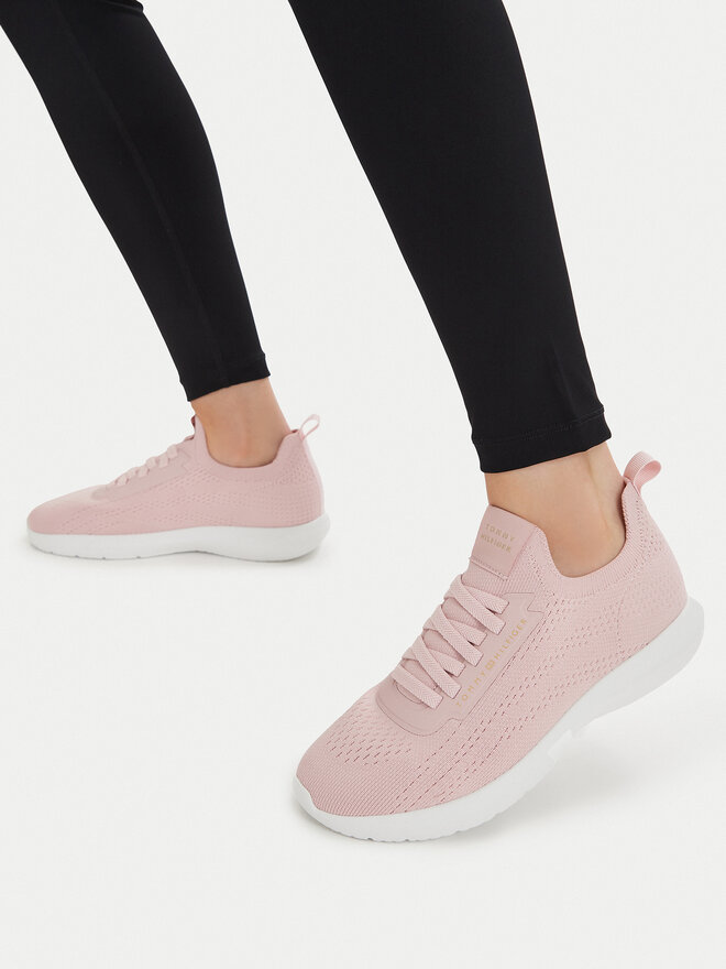 Tommy Hilfiger Sneakers Tommy Hilfiger Th Knit Extralight Runner FW0FW09112 Hellbeige