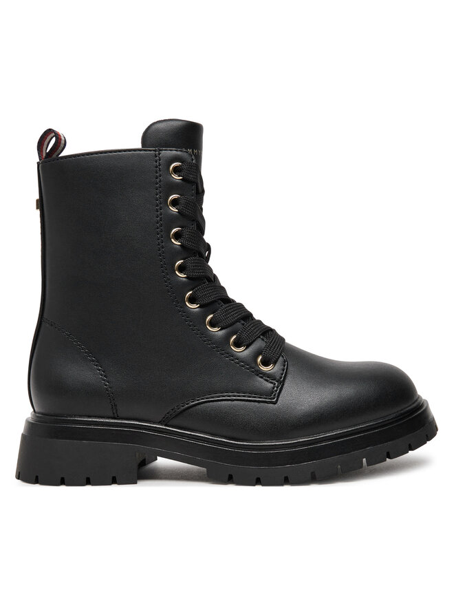 Tommy Hilfiger Schnürstiefeletten Tommy Hilfiger Lace-Up Bootie T3A5-33569-1351 M Schwarz