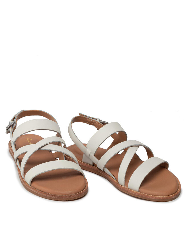 Clarks Basutės Clarks Karsea Sun 261660284 Balta