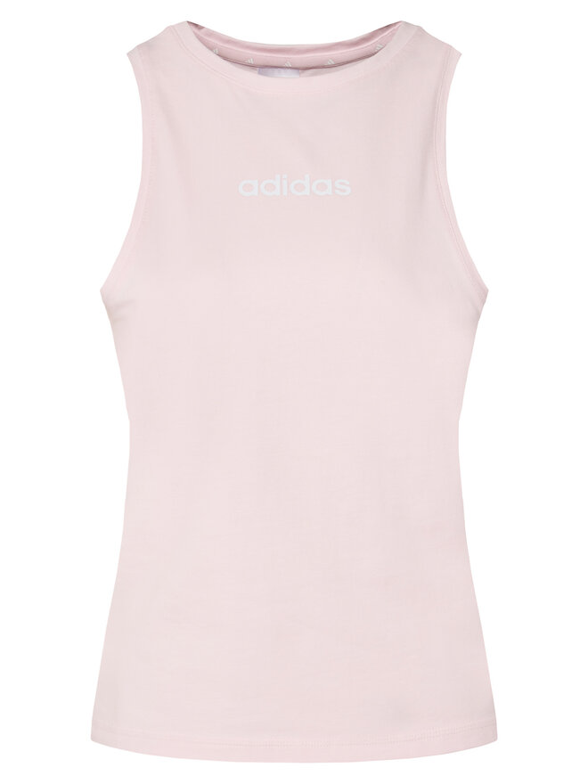 adidas adidas Marškinėliai Essentials Linear JC5797 Rožinė Slim Fit