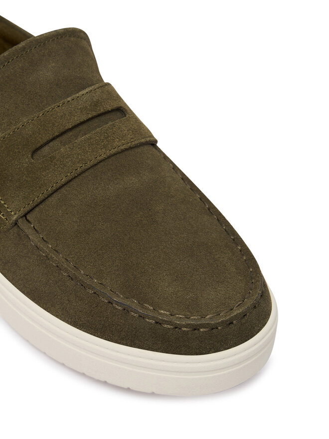 Tommy Hilfiger Halbschuhe Tommy Hilfiger Modern Light Hybrid Suede LoaferFM0FM05786 Grün