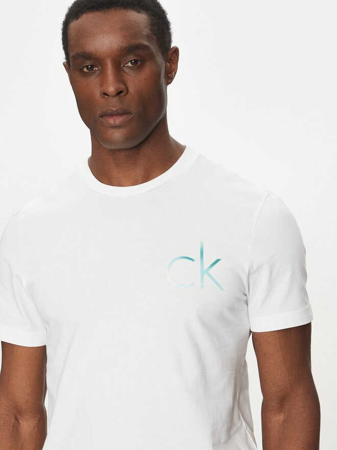 Calvin Klein Calvin Klein Camiseta Chest Logo K10K114146 Blanco Regular Fit