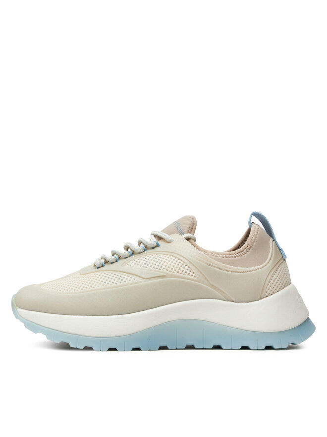 Calvin Klein Сникърси Calvin Klein Runner Lace Up Pearl Mix M HW0HW02079 Бежов