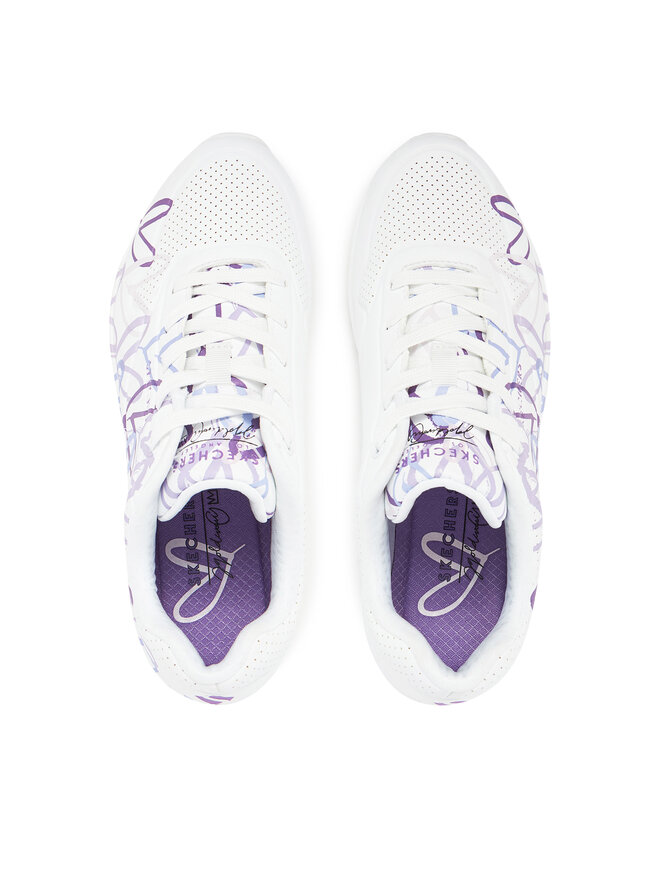 Skechers Sneakersy Skechers Skechers x Jgoldcrown Uno-Spread The Love 155507/WLPR Bílá