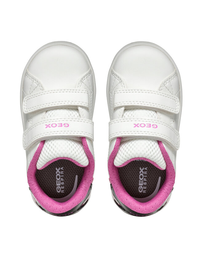 Geox Sneakersy Geox B Eclyper Girl B365MA 0BCKC C0404 Biały
