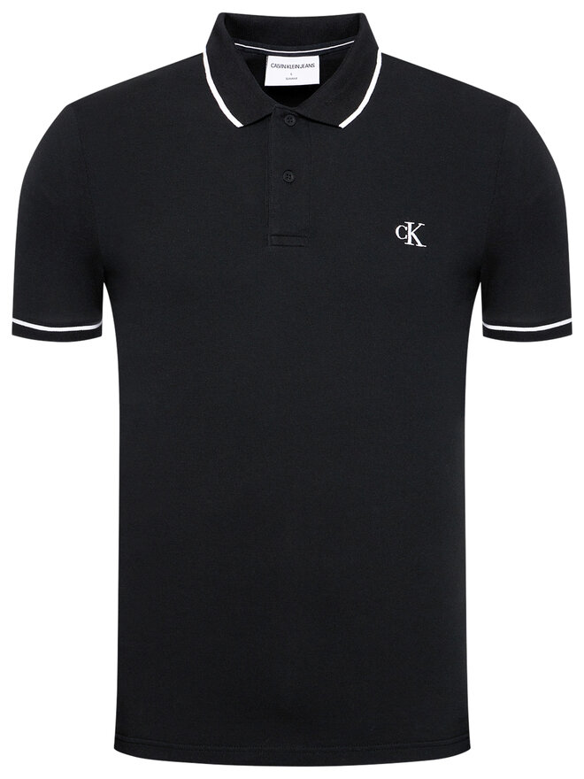Calvin Klein Jeans Calvin Klein Jeans Poloshirt J30J315603 Schwarz Slim Fit