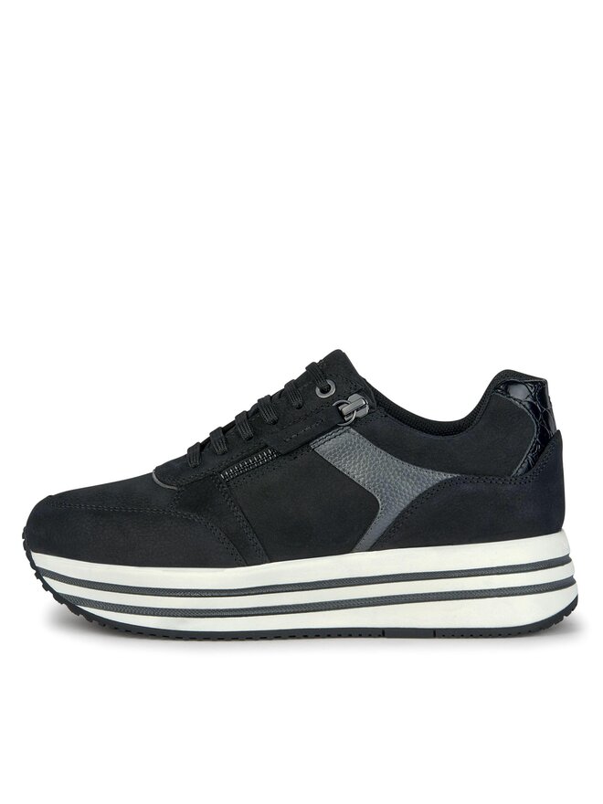 Geox Laisvalaikio batai Geox D Kency D36QHA 0767B C9B1G Juoda