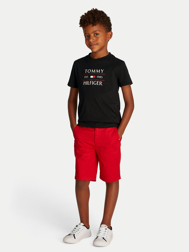 Tommy Hilfiger Tommy Hilfiger Marškinėliai KB0KB09538 D Juoda Regular Fit