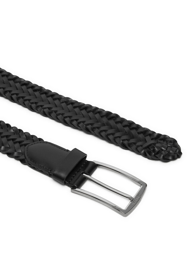 Calvin Klein Чоловічий ремінь Calvin Klein Ck Casual Elongated Braided 35mm K50K512655 Чорний
