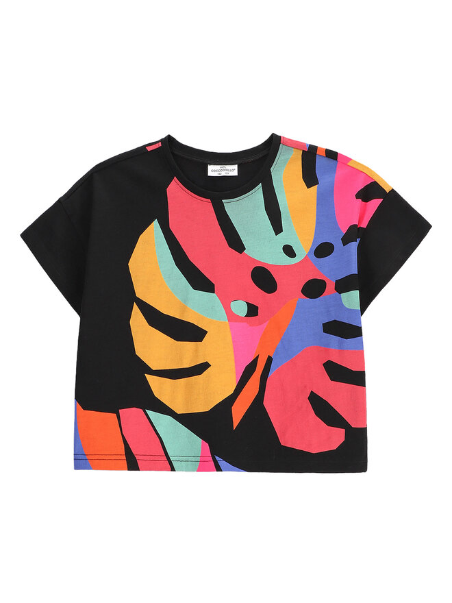 Coccodrillo Coccodrillo Marškinėliai WC5143203TGJ Juoda Relaxed Fit
