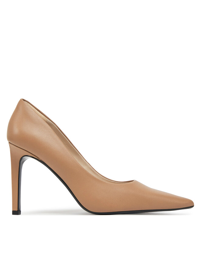 Calvin Klein Szpilki Calvin Klein Heel Pump 90 - Lth HW0HW02336 Brązowy