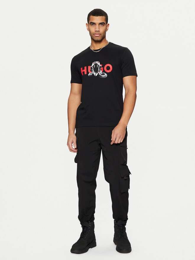 HUGO HUGO T-Shirt Deyladec 50530607 Μαύρο Regular Fit