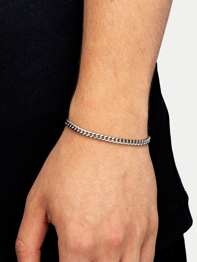 ICED STUFF Βραχιόλι ICED STUFF Miami Cuban Link Λευκόχρυσο