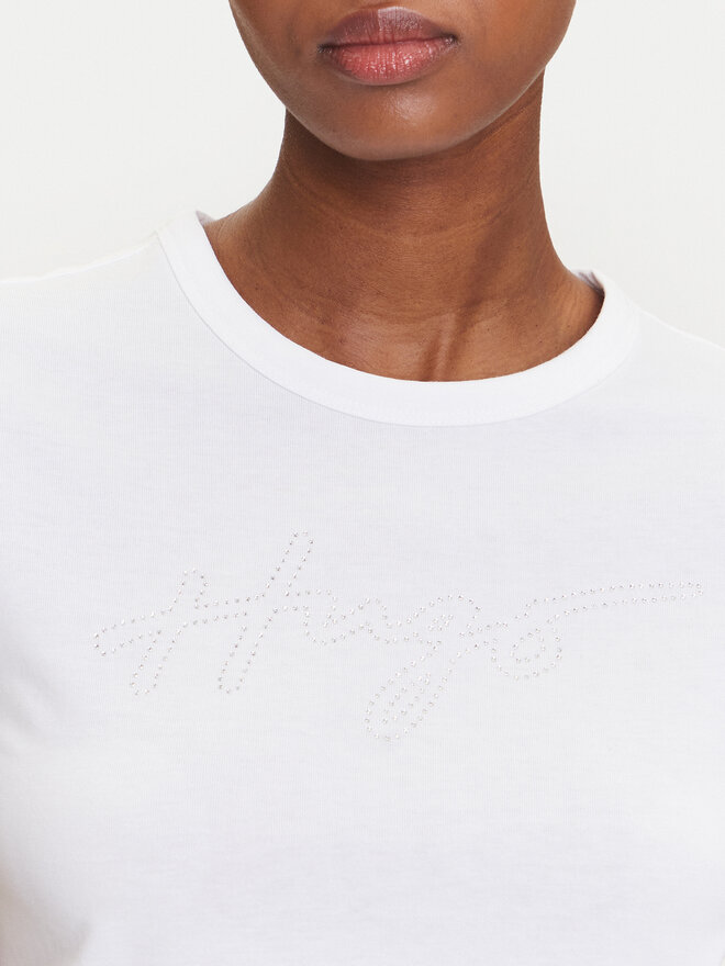 HUGO HUGO Camiseta Deloris 50532137 Blanco Regular Fit