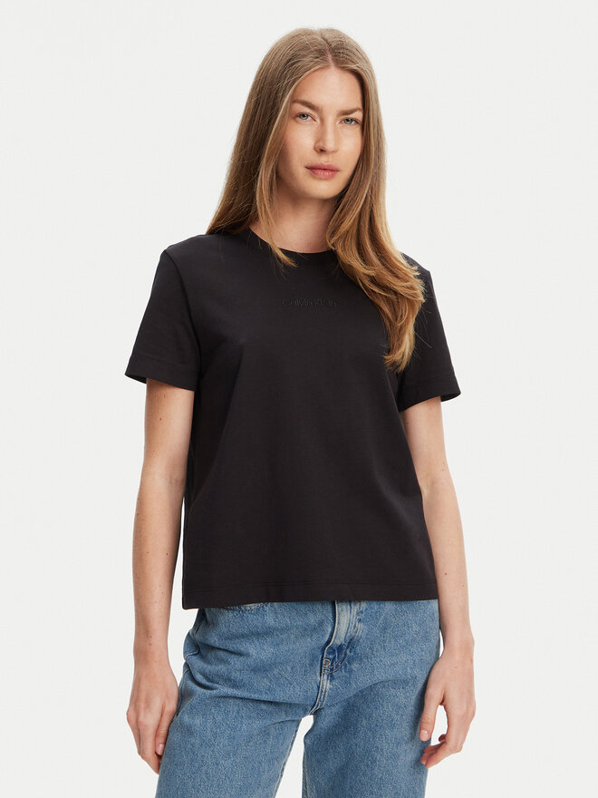 Calvin Klein Calvin Klein Camiseta LV044C905G Negro Regular Fit