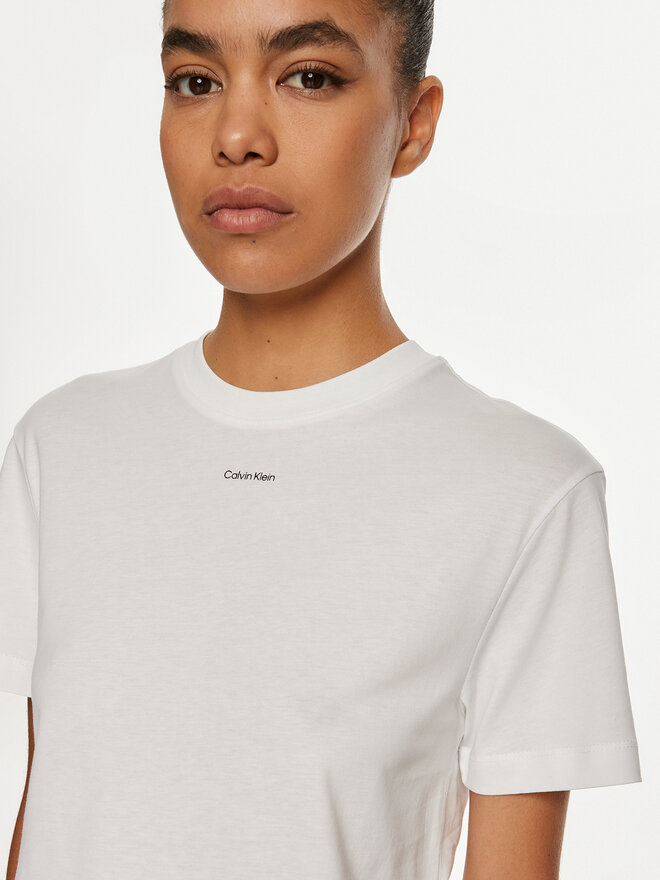Calvin Klein Calvin Klein Camiseta Nano Logo K20K207519 Blanco Regular Fit