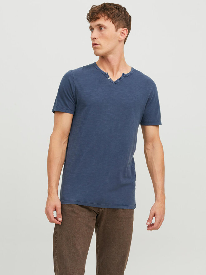 Jack&Jones Jack&Jones Póló Split 12164972 Sötétkék Standard Fit