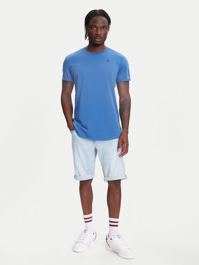 G-Star Raw G-Star Raw Marškinėliai Text Back D25971-2653 Mėlyna Relaxed Fit