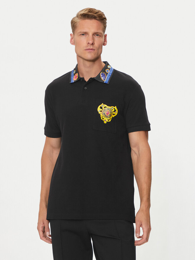 Versace Jeans Couture Versace Jeans Couture Polo 76GAGT11 Μαύρο Regular Fit