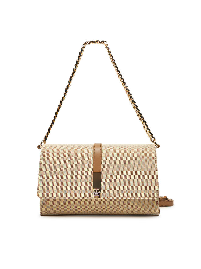 Tommy Hilfiger Geantă Tommy Hilfiger Heritage Conv Crossover Canv AW0AW17622 Bej