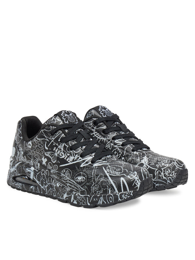 Skechers Αθλητικά Skechers Street Uno - Process Sketch 177972/BKW Μαύρο