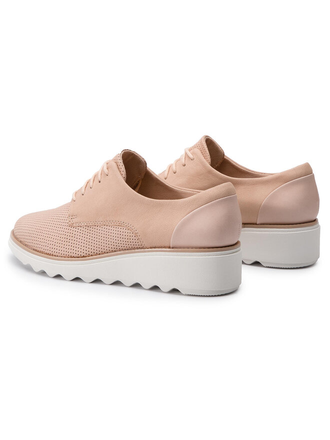 Clarks Oxfordky Clarks Sharon Crystal 261406424 Ružová