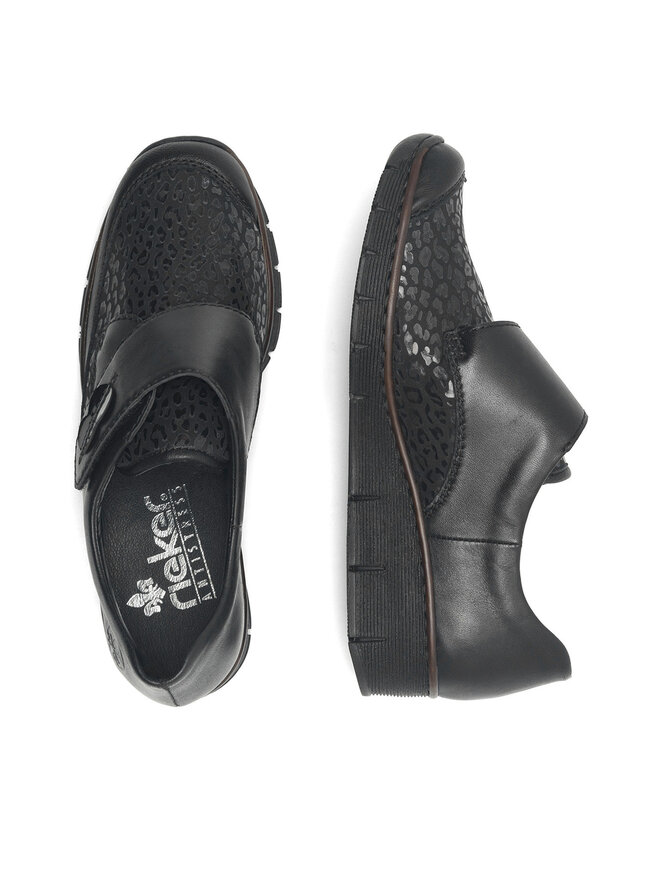 Rieker Pusbačiai Rieker 537C0-00 Juoda