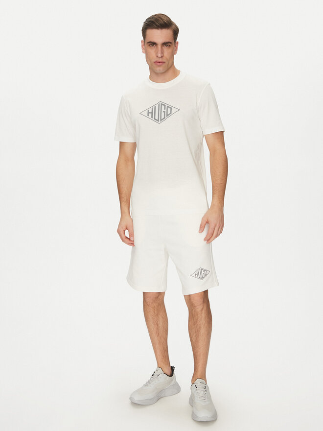 HUGO HUGO Camiseta Dalendi 50534934 Écru Regular Fit